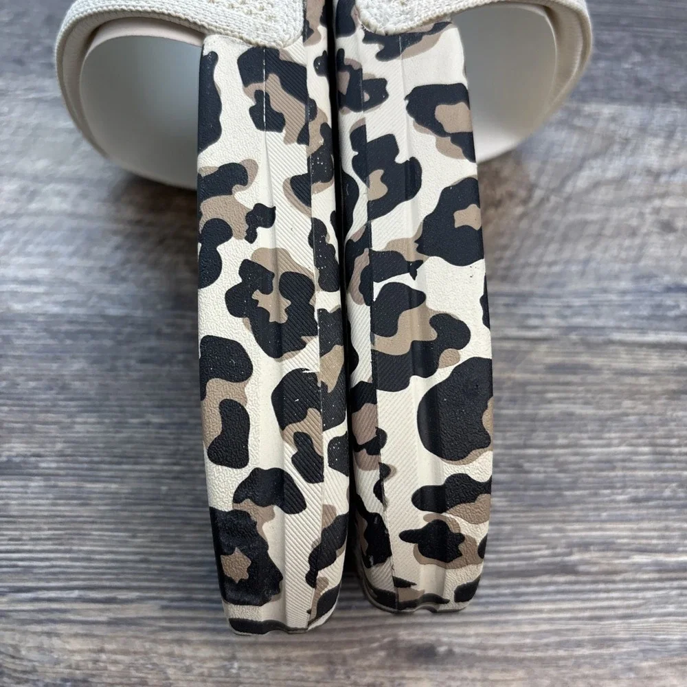 APL Slides Men's 11‎ BL TechLoom Parchment/Leopard Sandals NEW
